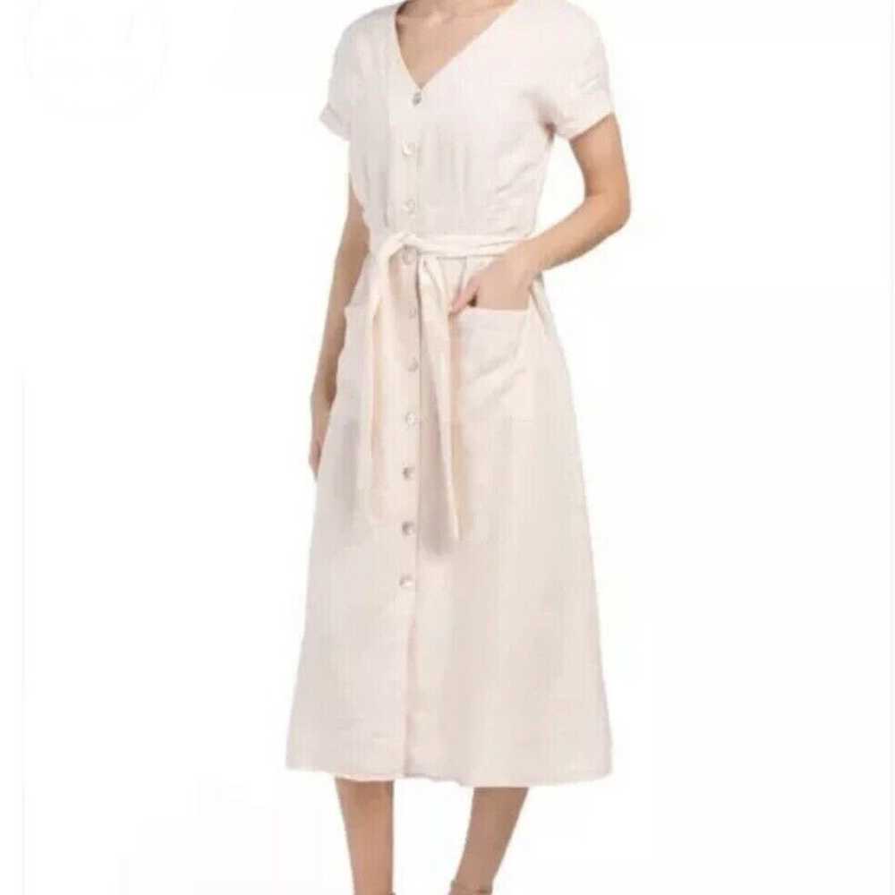 Rachel Zoe Button Front Short Sleeve Shirt Dress … - image 3