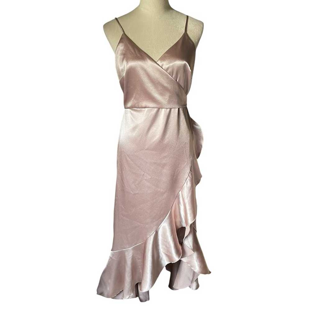 Birdy Grey YC Satin Asymmetrical Blush Rose Gold … - image 2