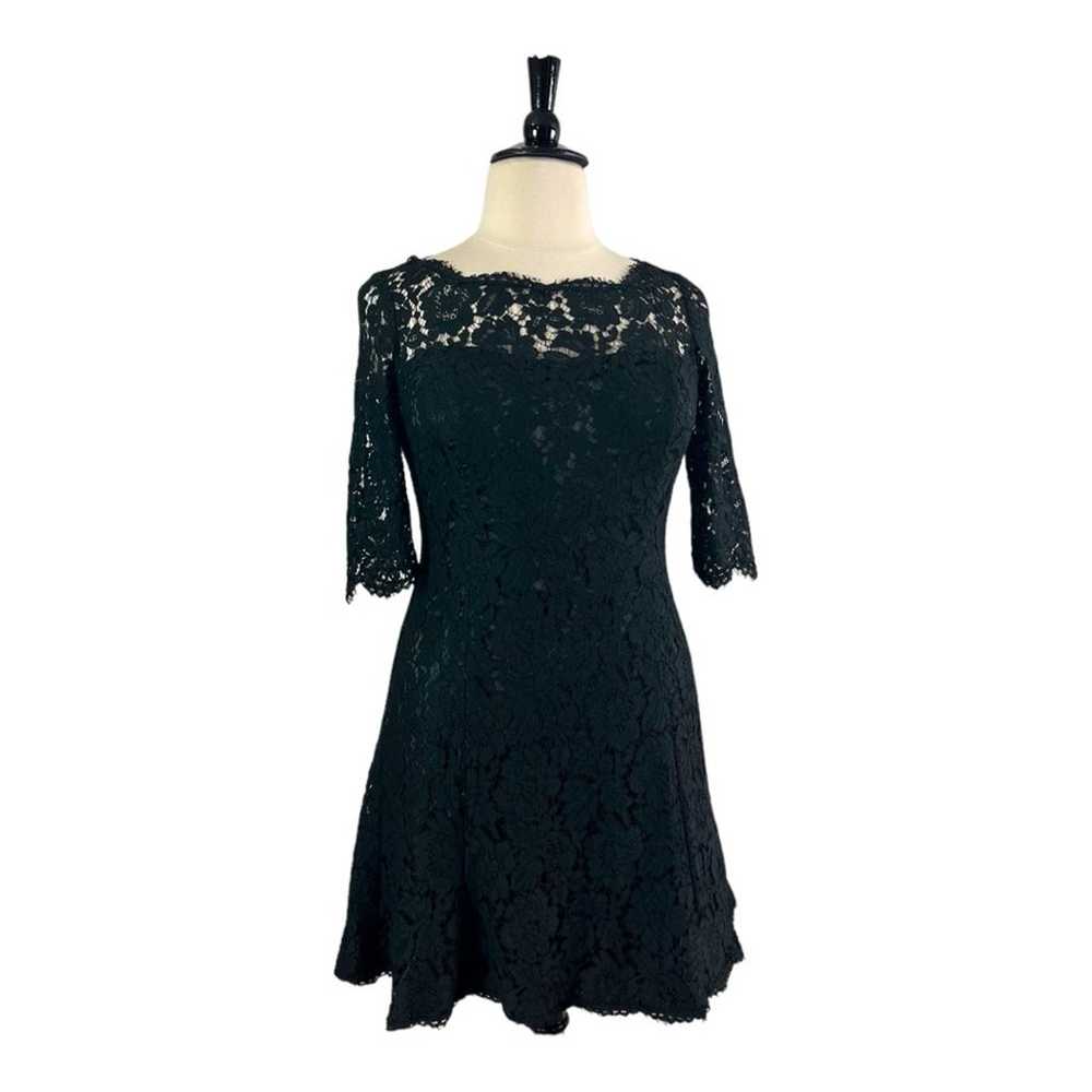 Eliza J Cocktail Dress Fit Flare Black Illusion L… - image 2