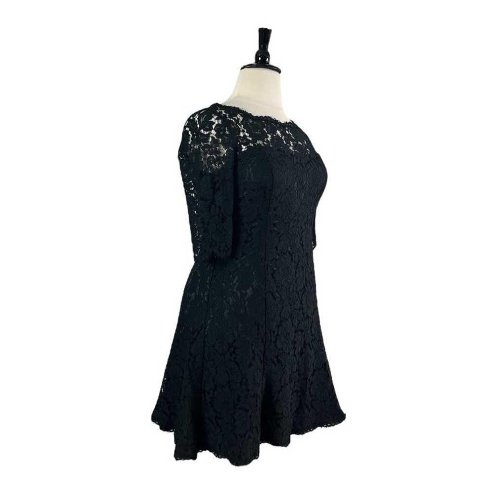 Eliza J Cocktail Dress Fit Flare Black Illusion L… - image 3