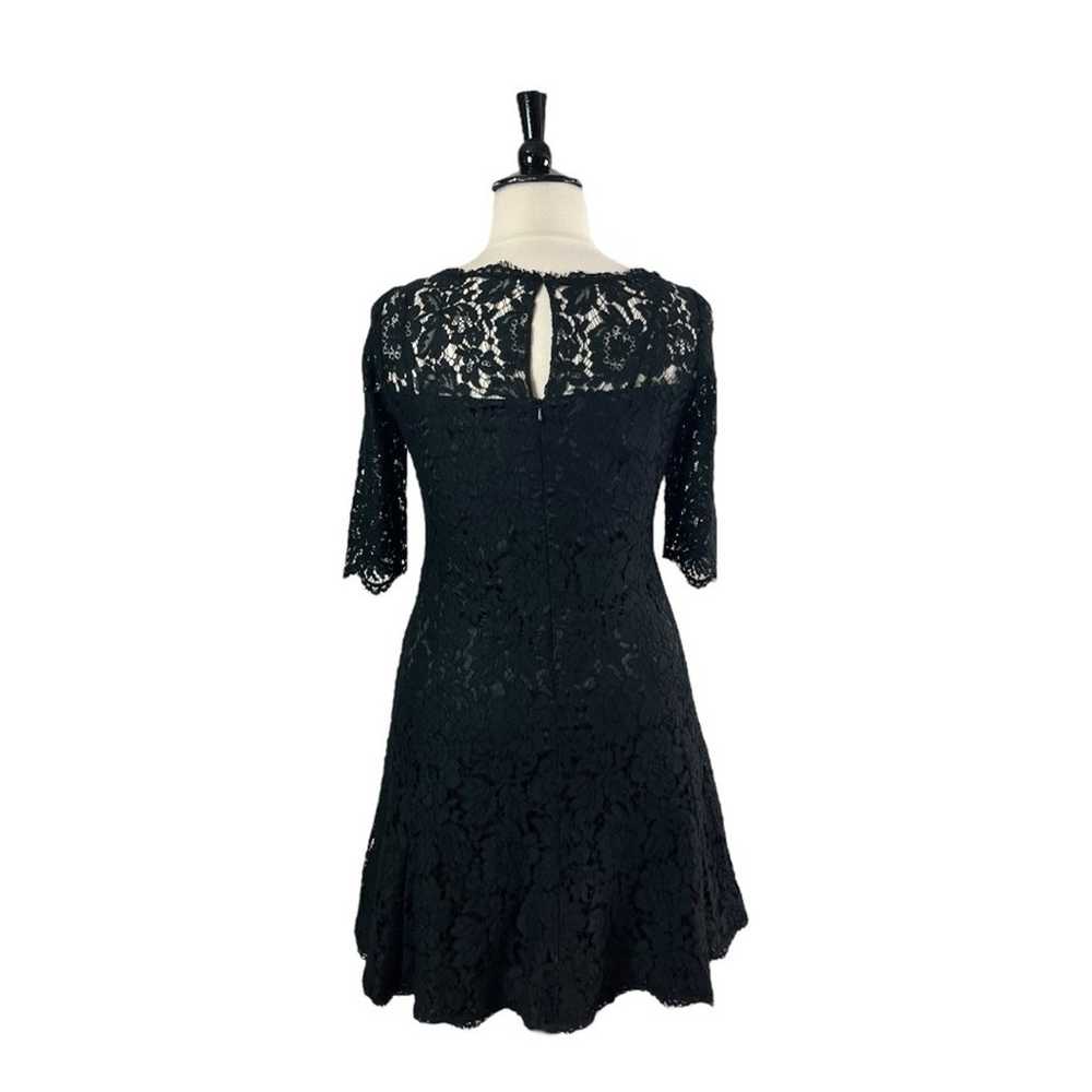 Eliza J Cocktail Dress Fit Flare Black Illusion L… - image 5