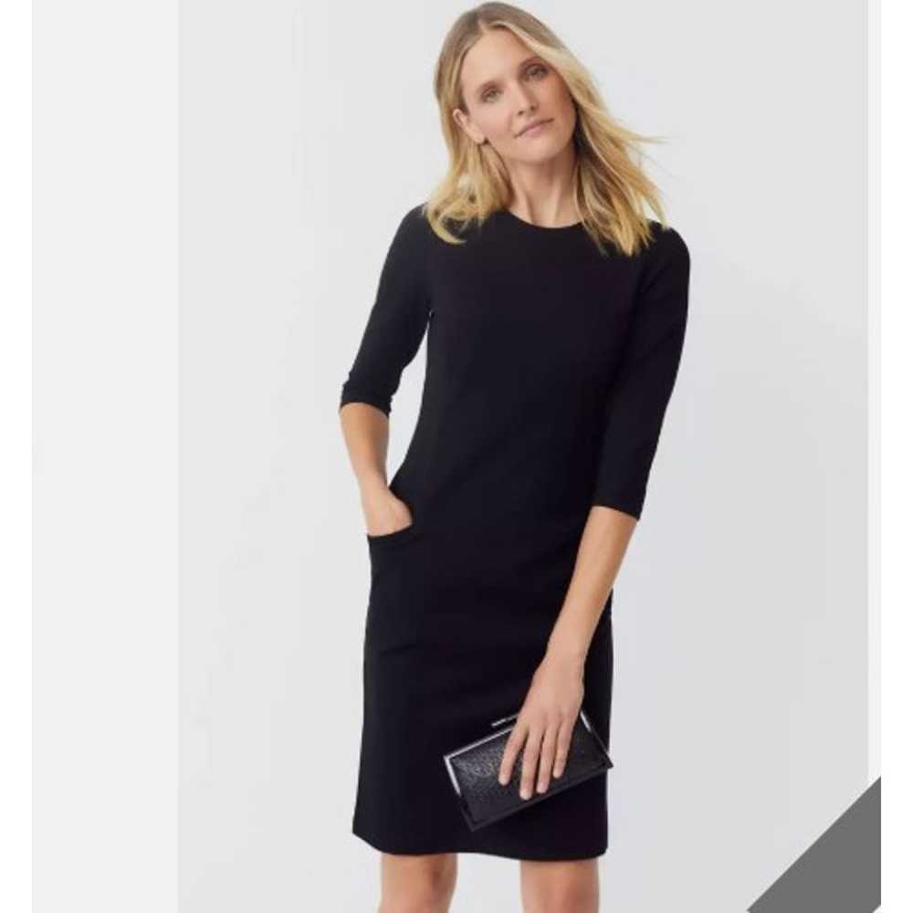 J. McLaughlin Catalyst Dress Black Stretch Knit D… - image 2