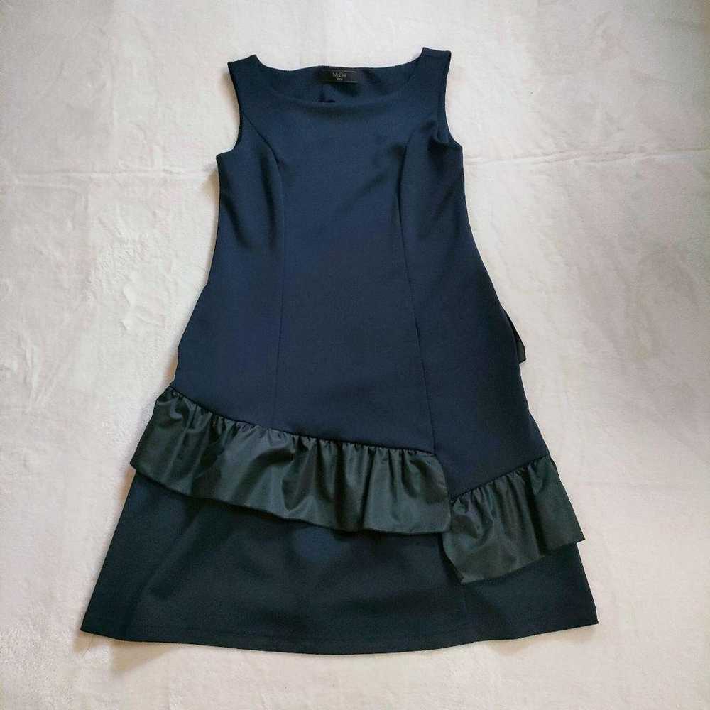 Madre One-Piece Frill Sleeveless Size 40 M Navy S… - image 1