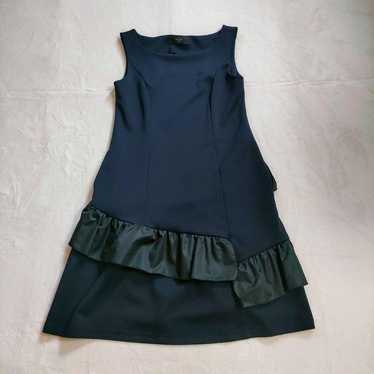 Madre One-Piece Frill Sleeveless Size 40 M Navy S… - image 1