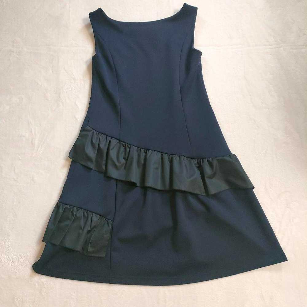 Madre One-Piece Frill Sleeveless Size 40 M Navy S… - image 2