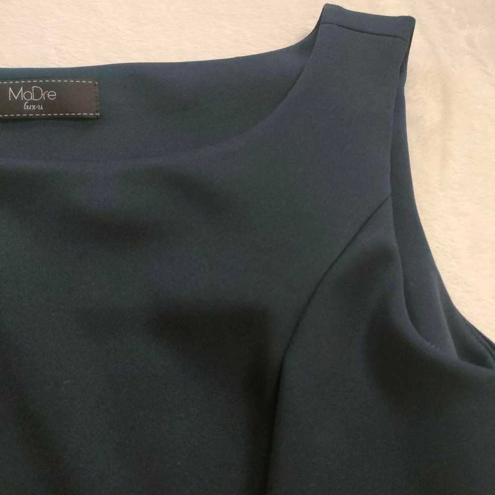 Madre One-Piece Frill Sleeveless Size 40 M Navy S… - image 4