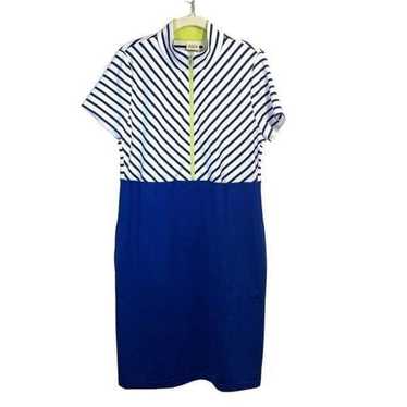 Chicos ZENERGY GOLF Striped Colorblock Dress Size… - image 1