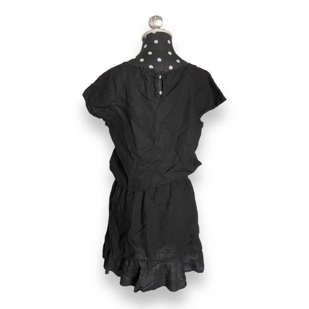 Joie Womens Dress Size M Quoara Black Linen Mini … - image 5