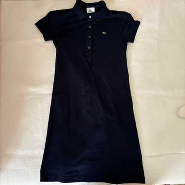 LACOSTE Navy Polo Shirt Dress Short Sleeve