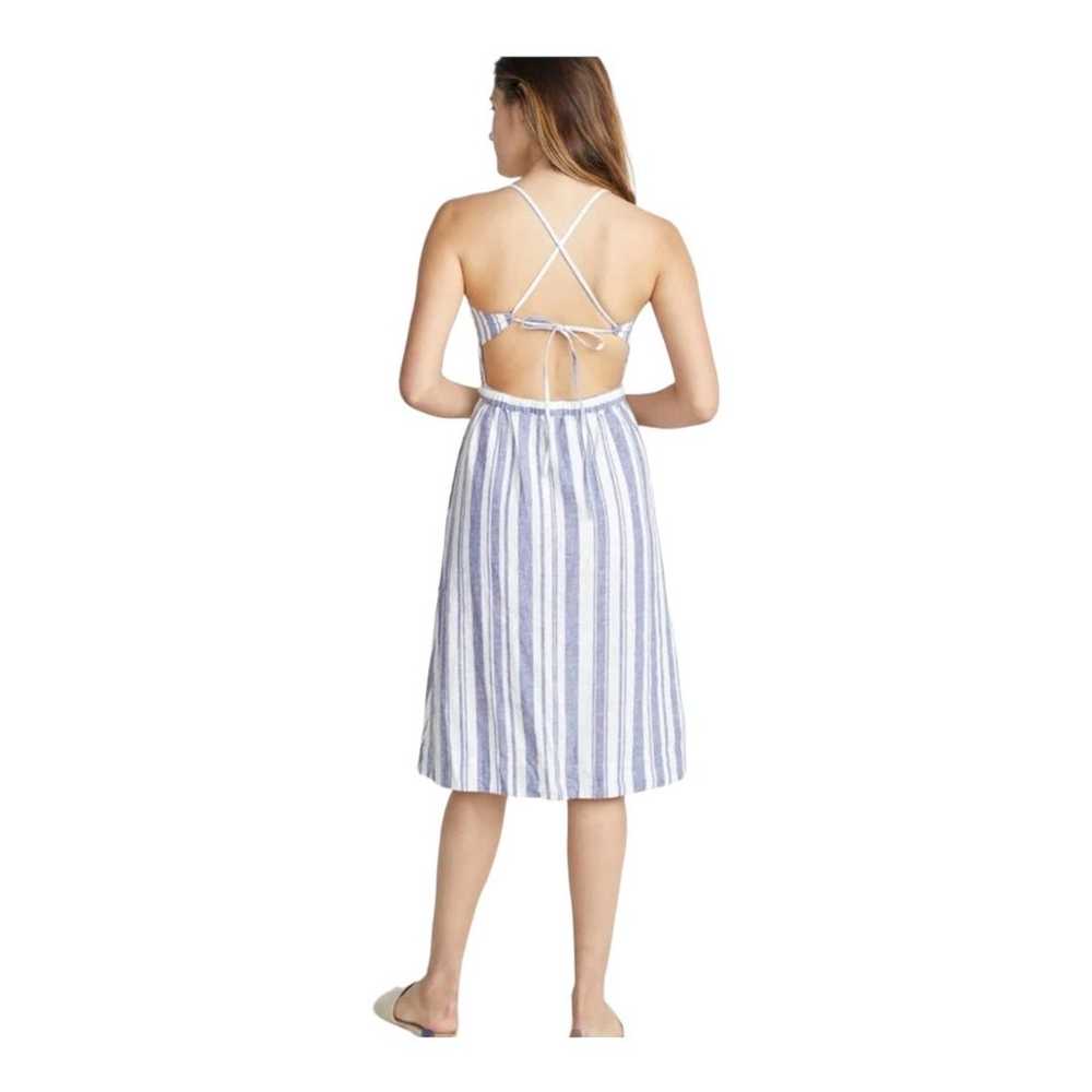 Marine Layer Lily Dress blue white stripe linen b… - image 10