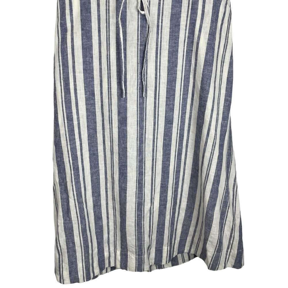 Marine Layer Lily Dress blue white stripe linen b… - image 3