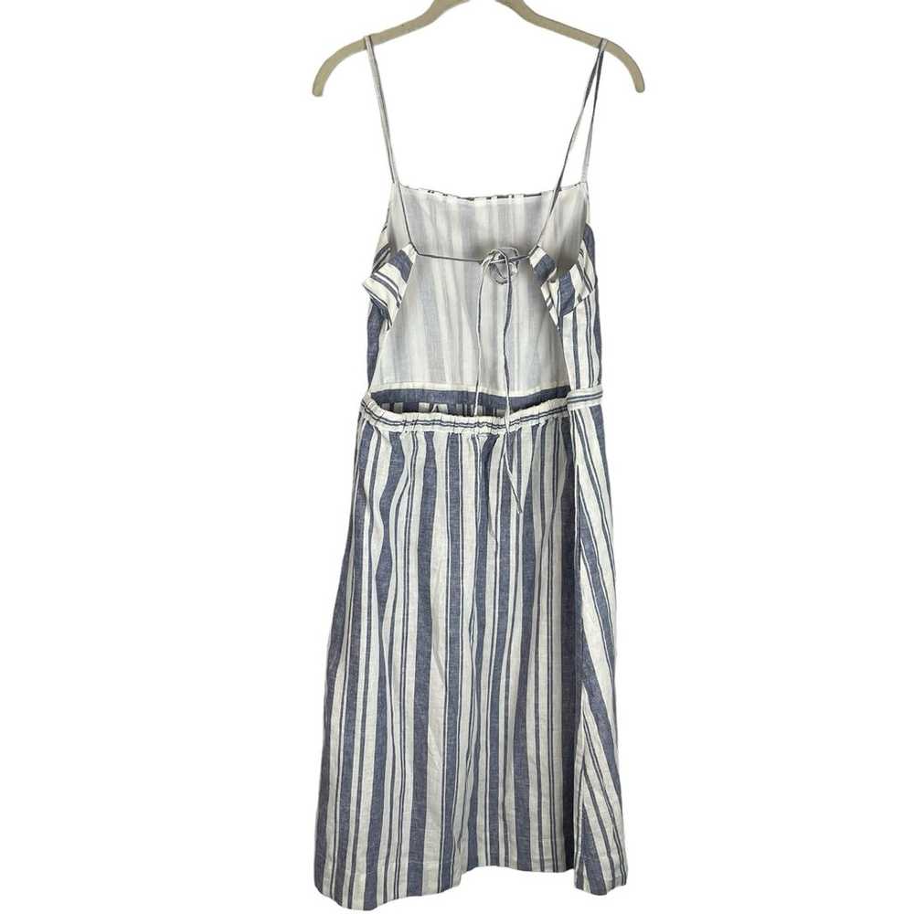 Marine Layer Lily Dress blue white stripe linen b… - image 4