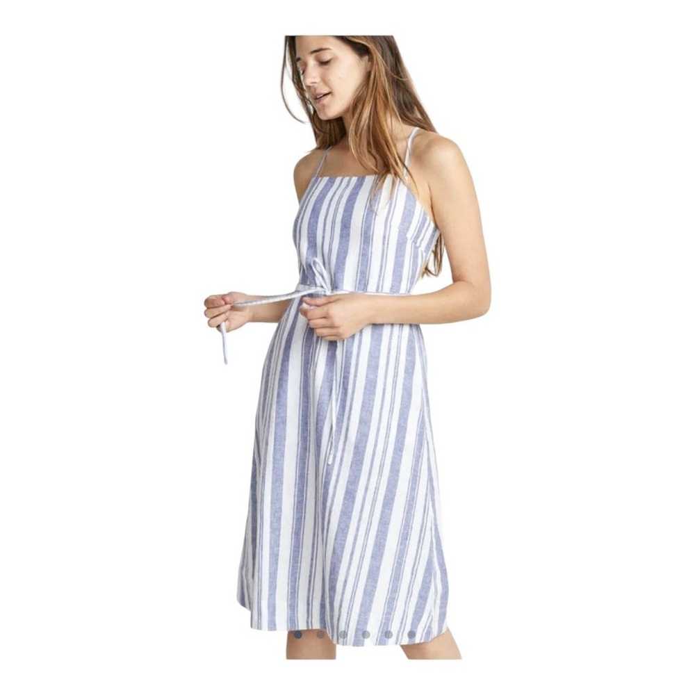 Marine Layer Lily Dress blue white stripe linen b… - image 9