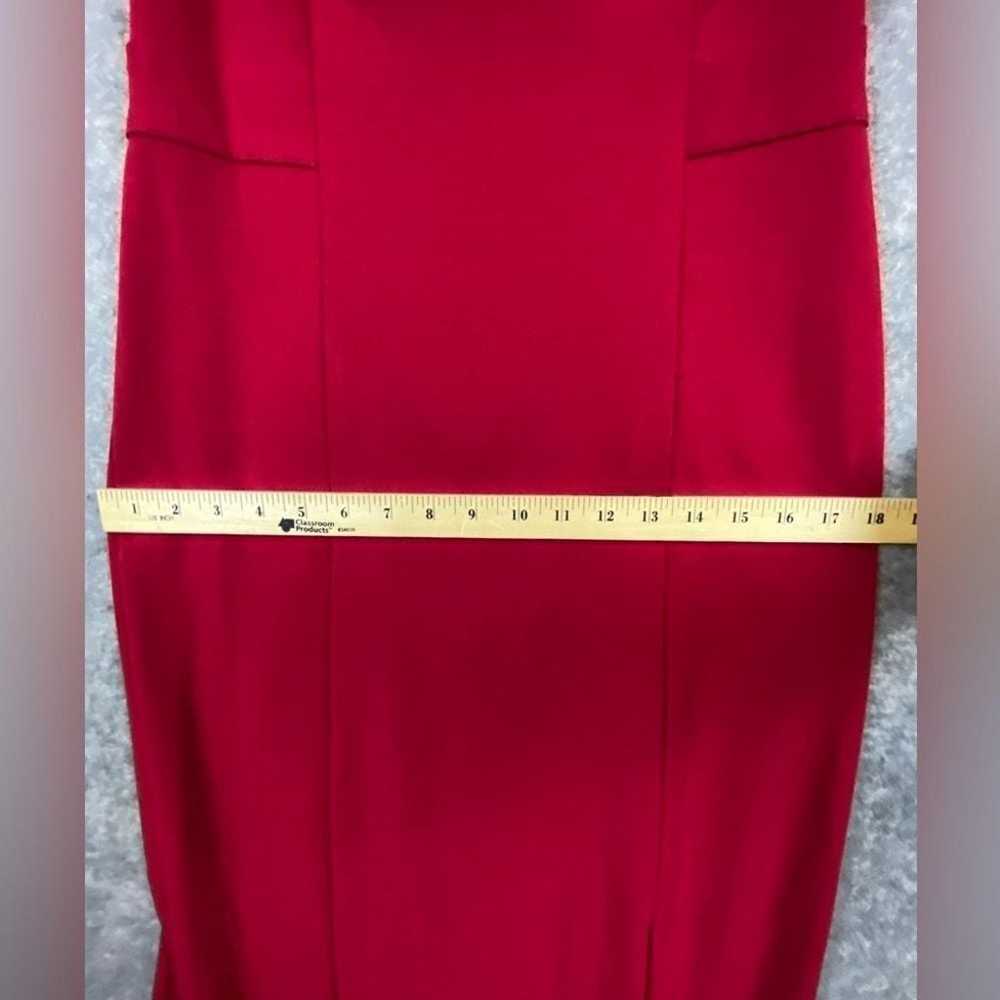 Lauren Ralph Lauren Maxi Dress 8 Red Fitted Forma… - image 9