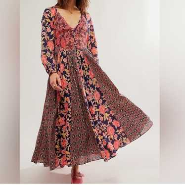 NEW Free People A New Way patterned patchwork smoc