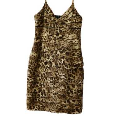 Lavish Alice Mesh Leopard Animal Print Tiered Body