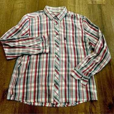 Travis Matthew Red And Grey Button Up Sz Extra La… - image 1