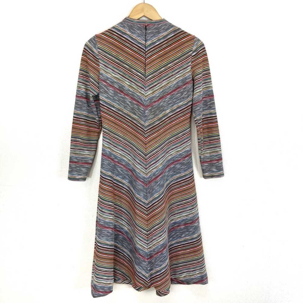 LESLIE FAY Vintage 60s/70s Mod Striped Long  Slee… - image 2