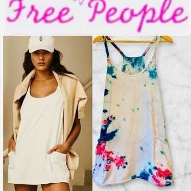 Free People Hot Shot Mini Dress Tie Dyed Size Med… - image 1