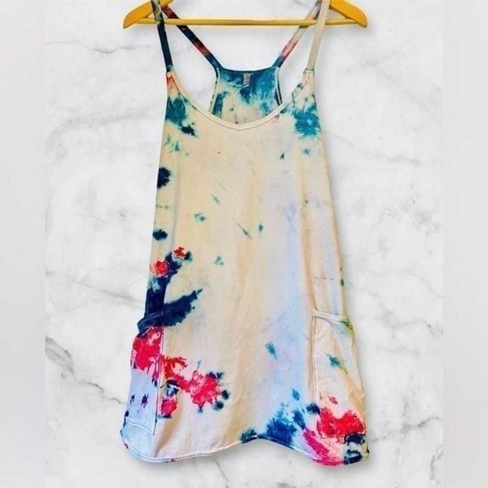 Free People Hot Shot Mini Dress Tie Dyed Size Med… - image 2