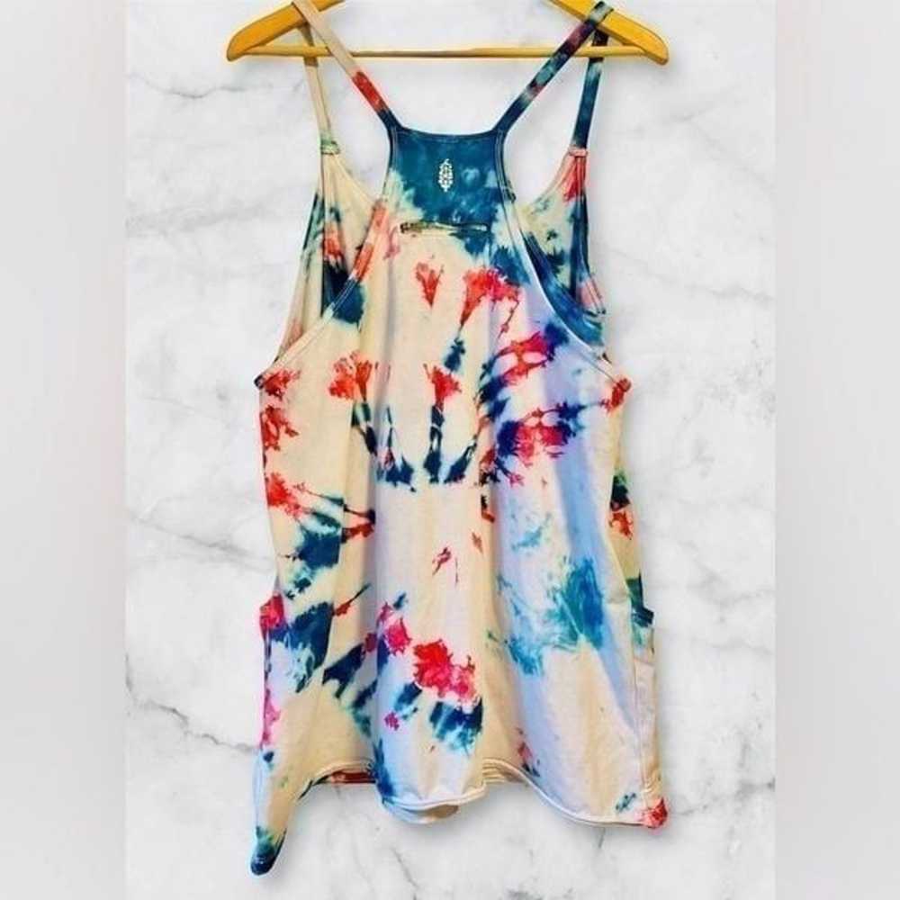 Free People Hot Shot Mini Dress Tie Dyed Size Med… - image 3