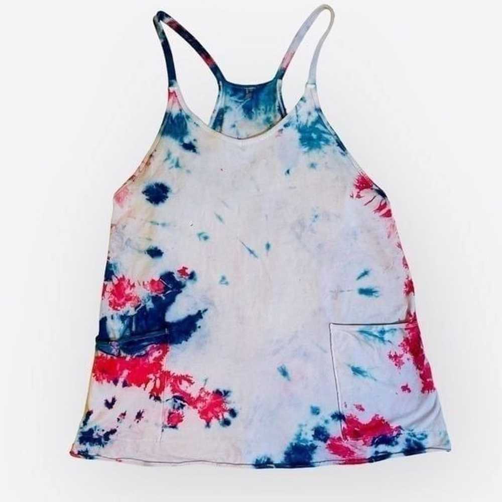 Free People Hot Shot Mini Dress Tie Dyed Size Med… - image 4