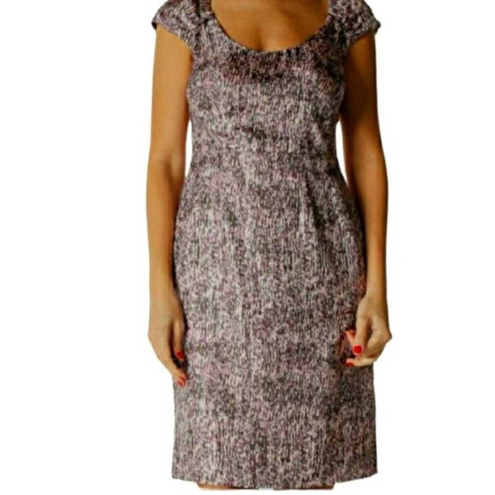 Banana Republic Pink & Purple Silk Midi Dress nwo… - image 1