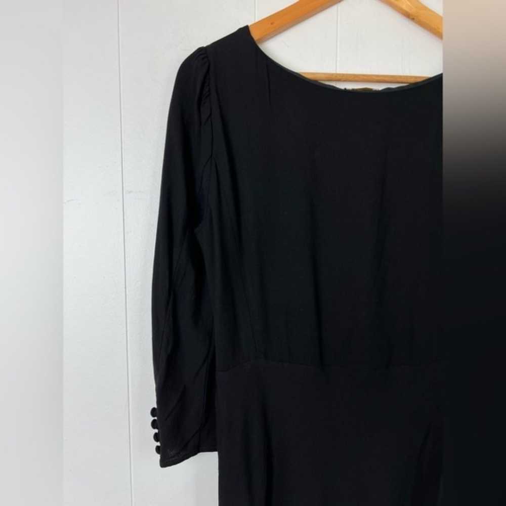 Vintage Valentino Black 100% Viscose Long Sleeve … - image 10