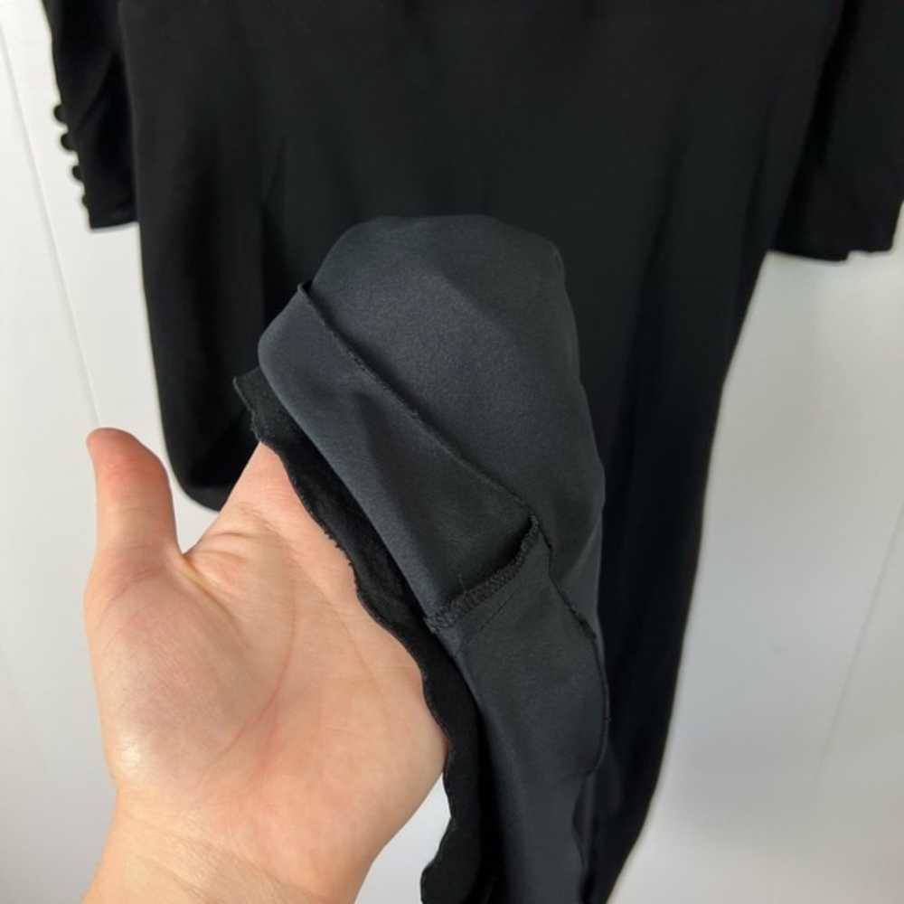 Vintage Valentino Black 100% Viscose Long Sleeve … - image 12