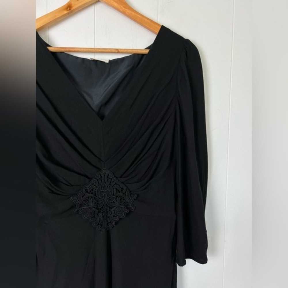 Vintage Valentino Black 100% Viscose Long Sleeve … - image 3