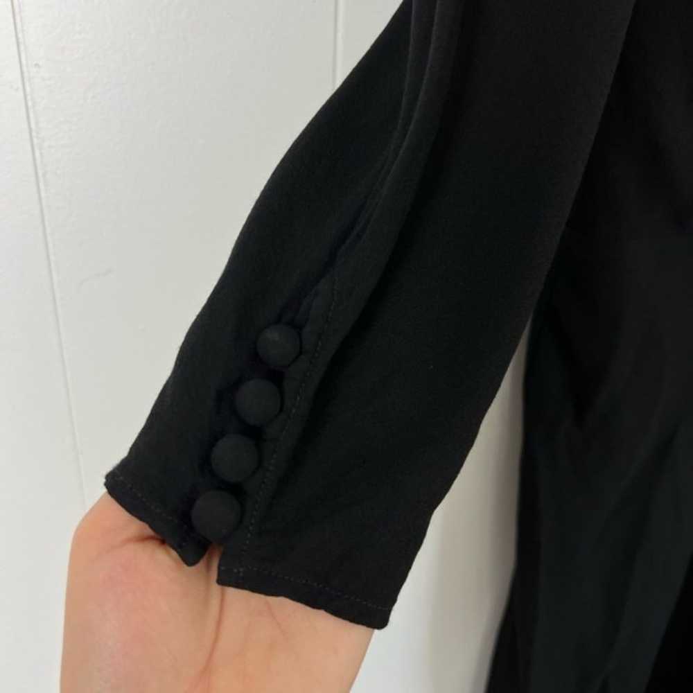 Vintage Valentino Black 100% Viscose Long Sleeve … - image 4