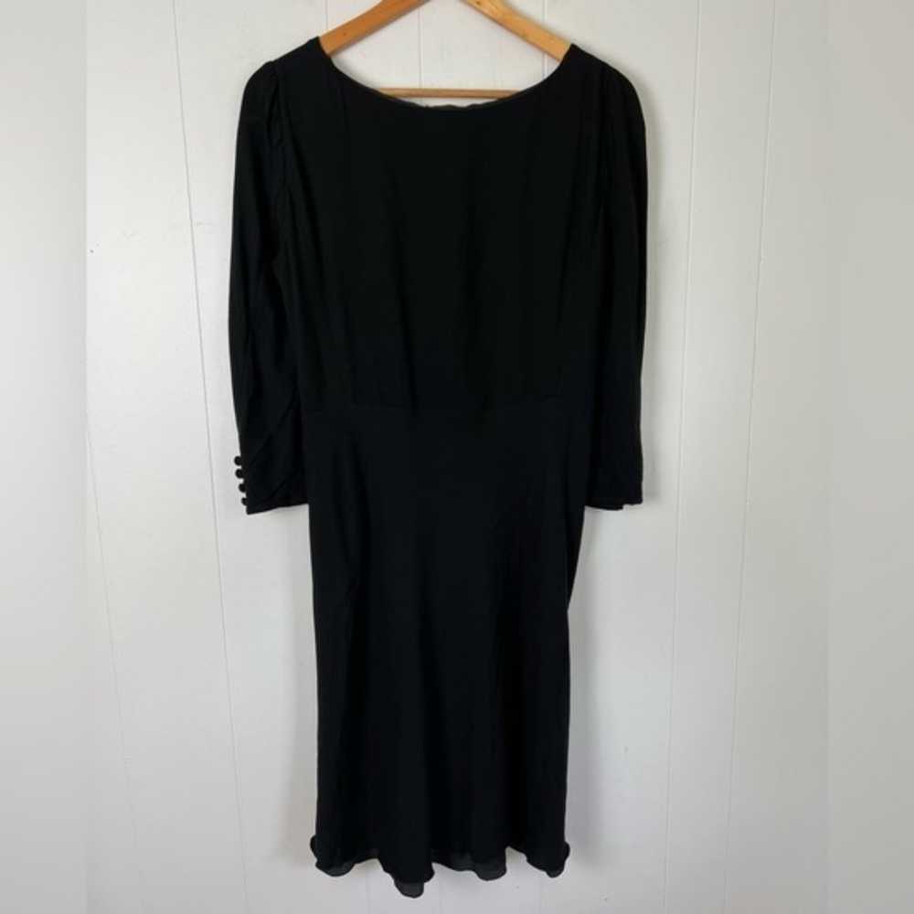 Vintage Valentino Black 100% Viscose Long Sleeve … - image 5