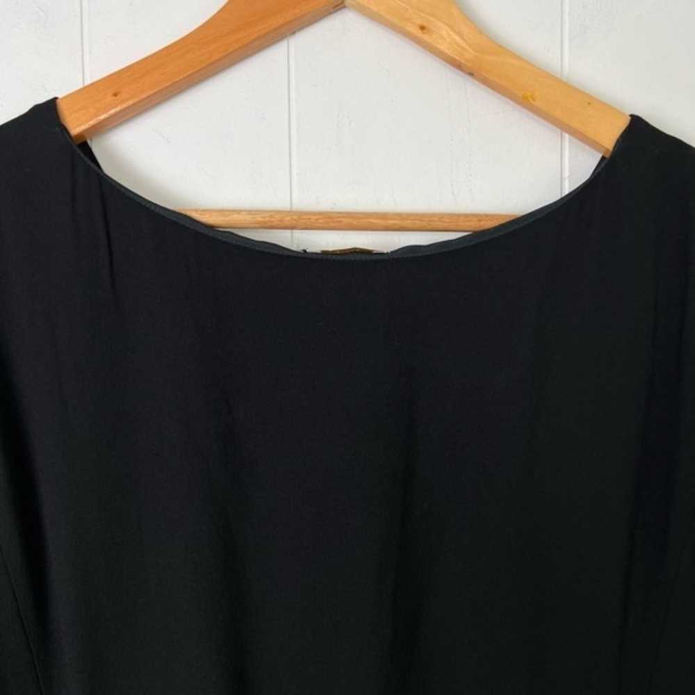 Vintage Valentino Black 100% Viscose Long Sleeve … - image 7