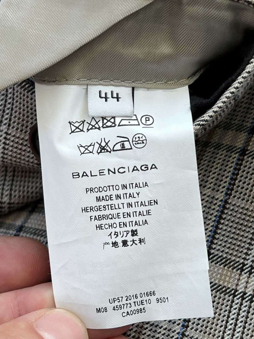 Balenciaga SS/17 Balenciaga Plaid Trench Coat - image 12