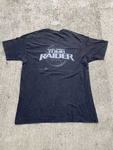 Lara sold Croft Tomb Raider Movie Promo Angelina Jolie Blue Grape 2XL T Shirt