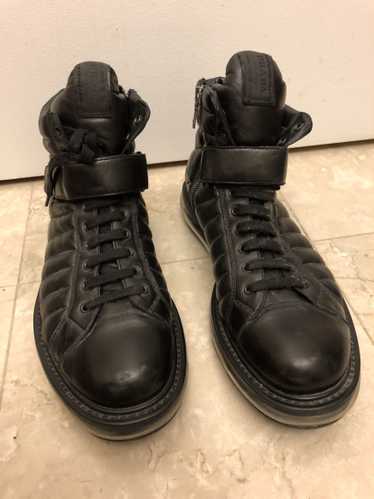 Prada High-Top Lamb-Leather Boots with Shock Absor