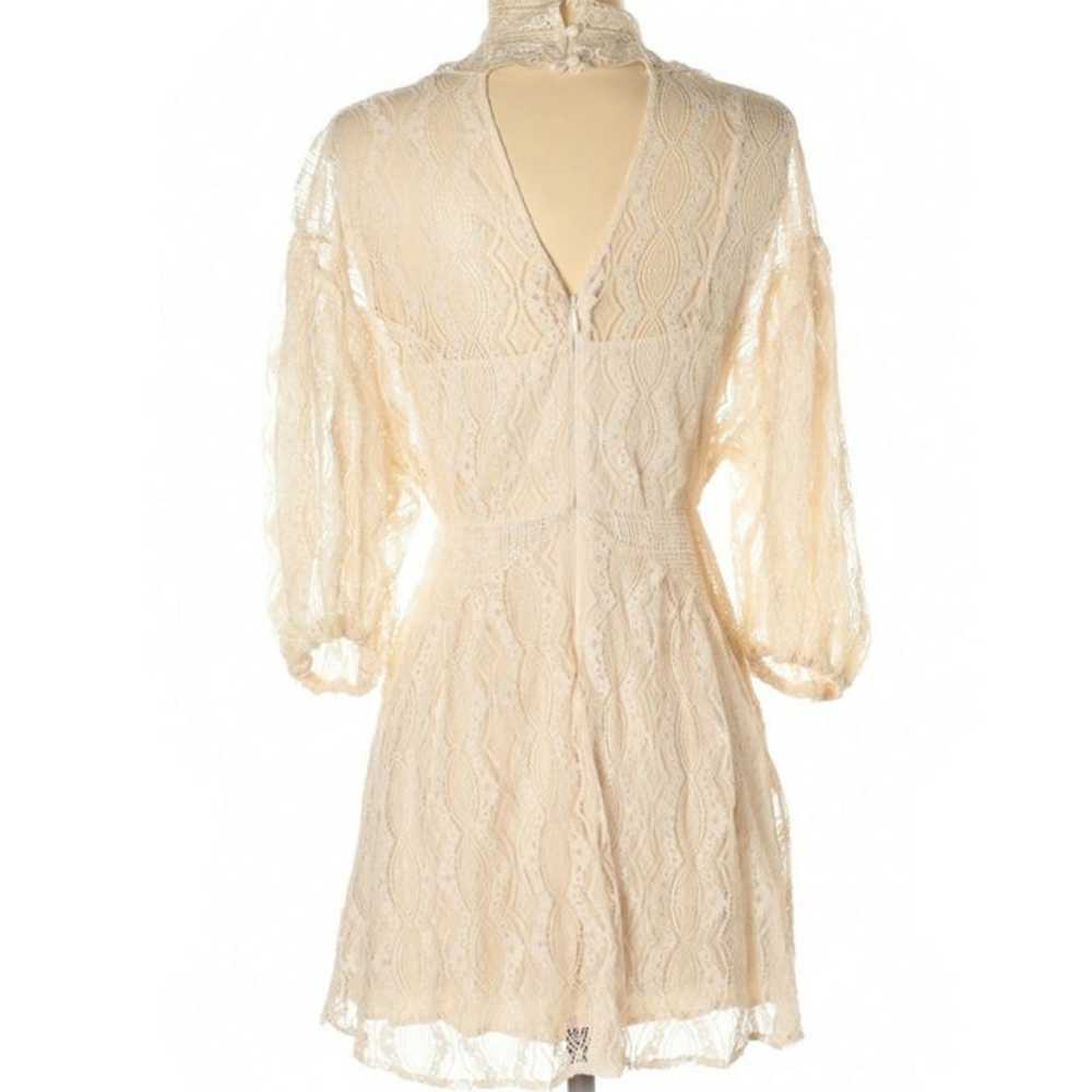 Free People Bittersweet Victorian Size 4 Cream La… - image 3