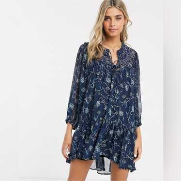 Free People Keeping Up With Cara Sheer Small Dress