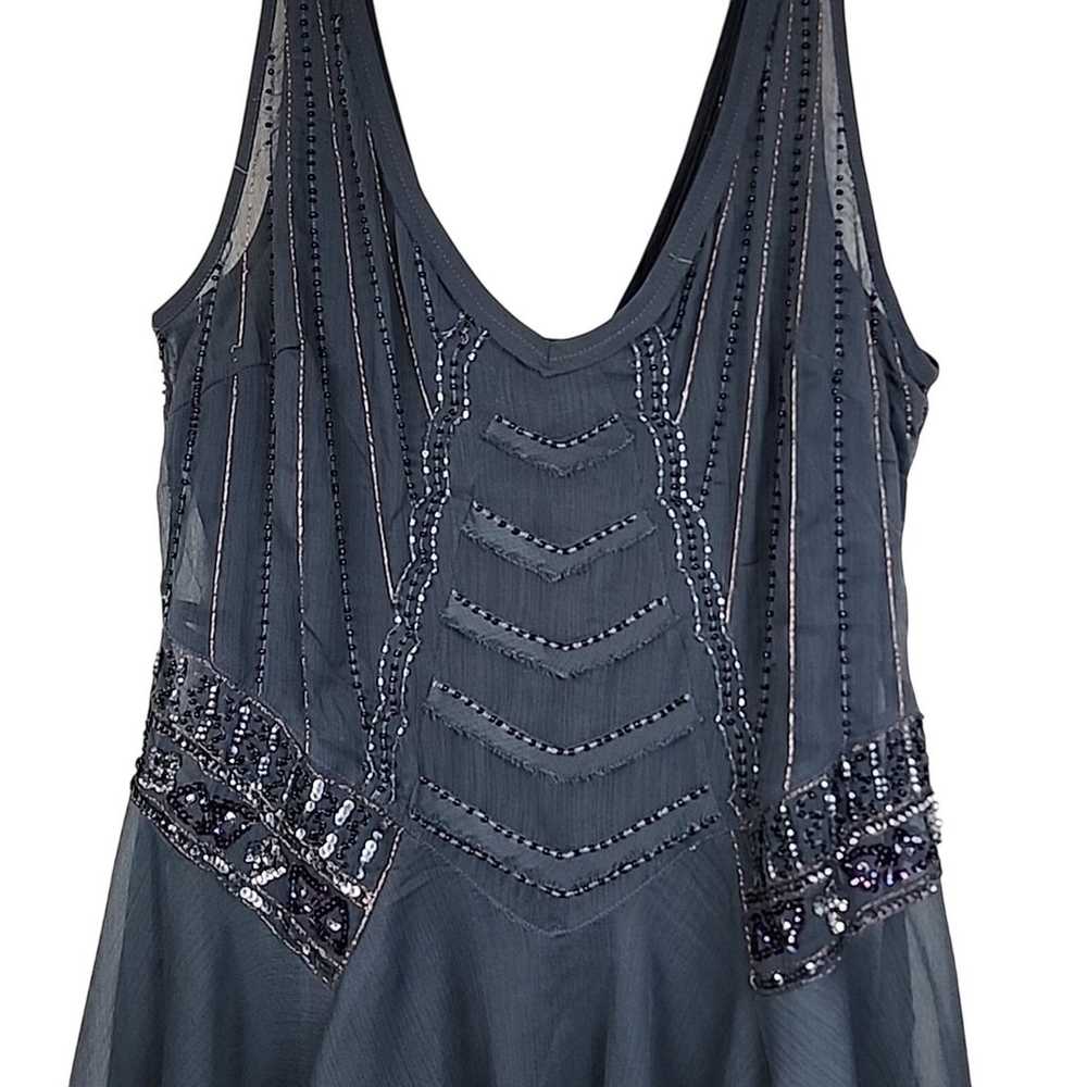 Free People Beaded Champagne Flapper Size Medium … - image 10