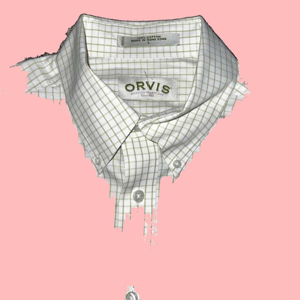 Orvis Soft Hued Classic Plaid Flannel Button Down… - image 2