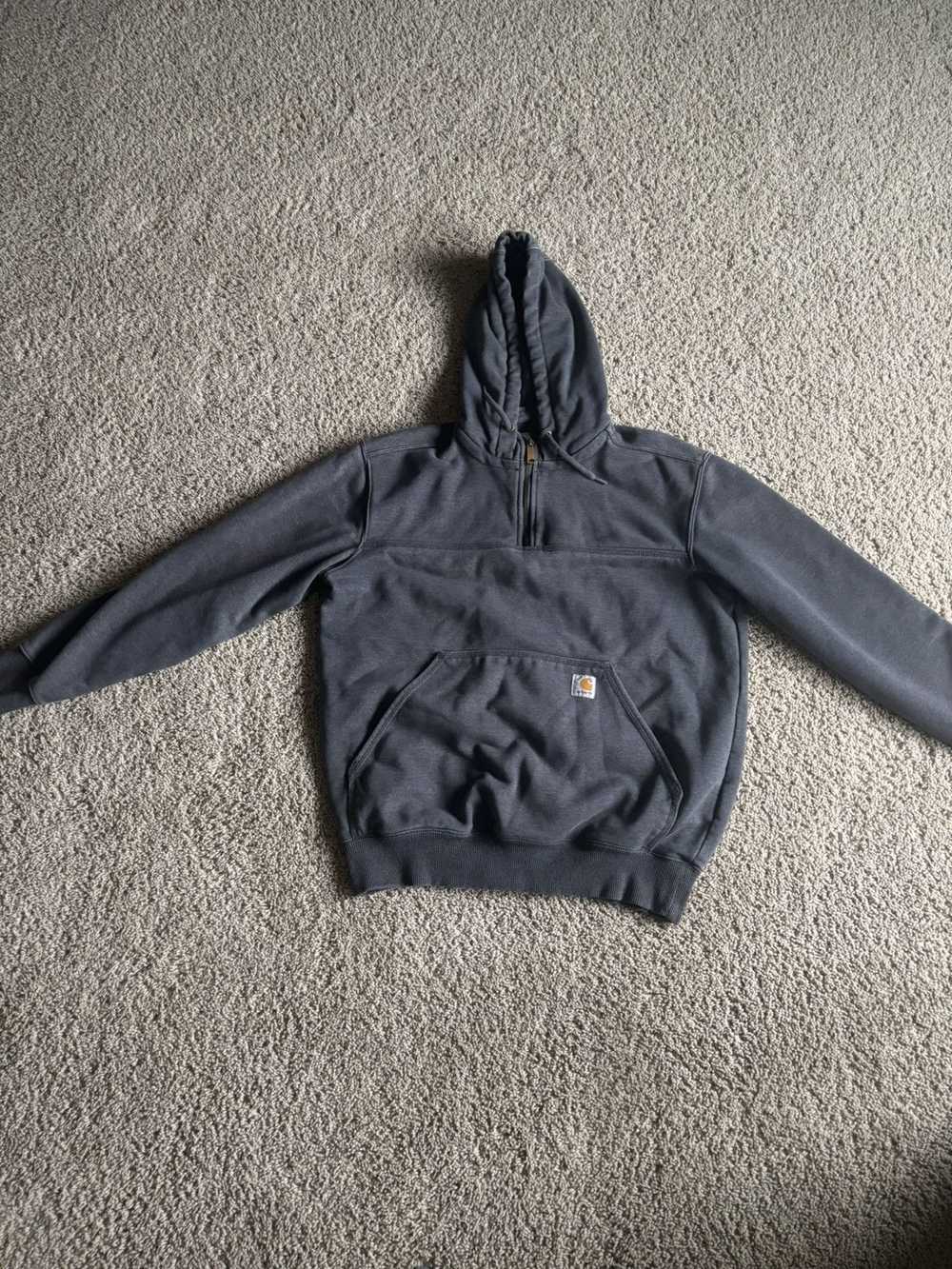 Carhartt Grey Carhartt quarter zip hoodie - image 1