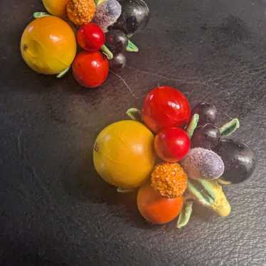 Vintage 1950s Fruit salad earrings