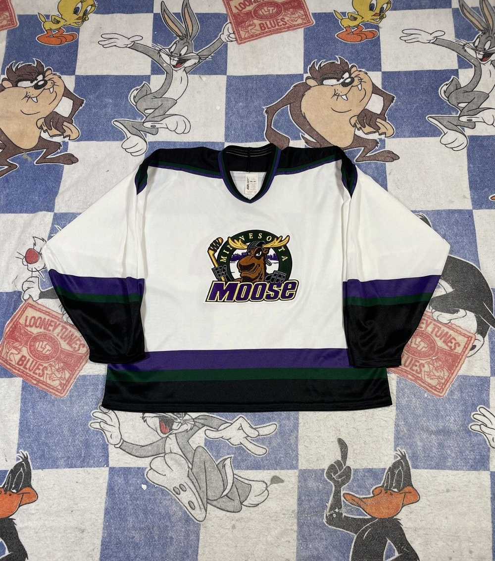 NHL × Vintage Vintage Minnesota moose jersey - image 1