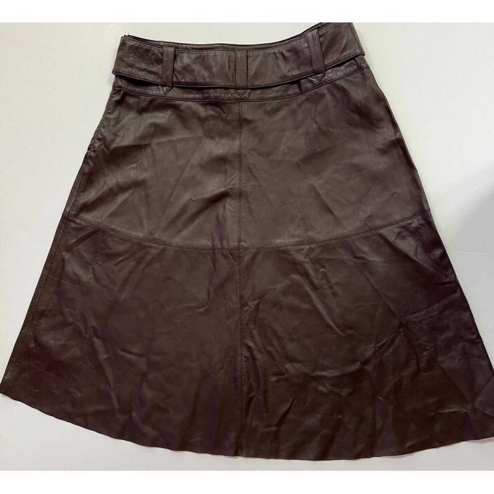 Lauren Ralph Lauren Leather mid-length skirt - image 3