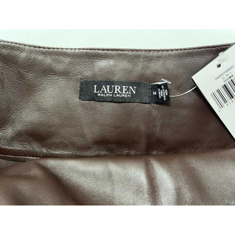 Lauren Ralph Lauren Leather mid-length skirt - image 7