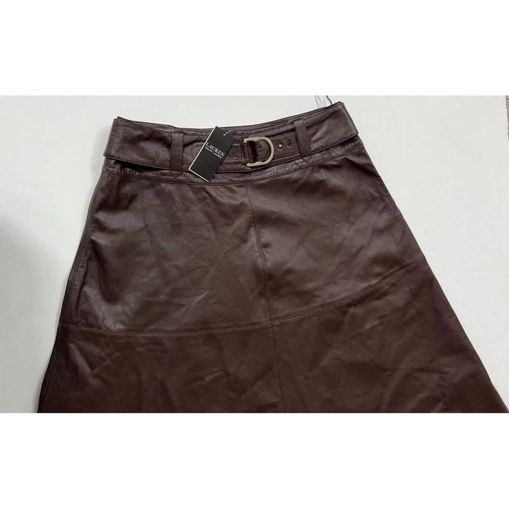 Lauren Ralph Lauren Leather mid-length skirt - image 9