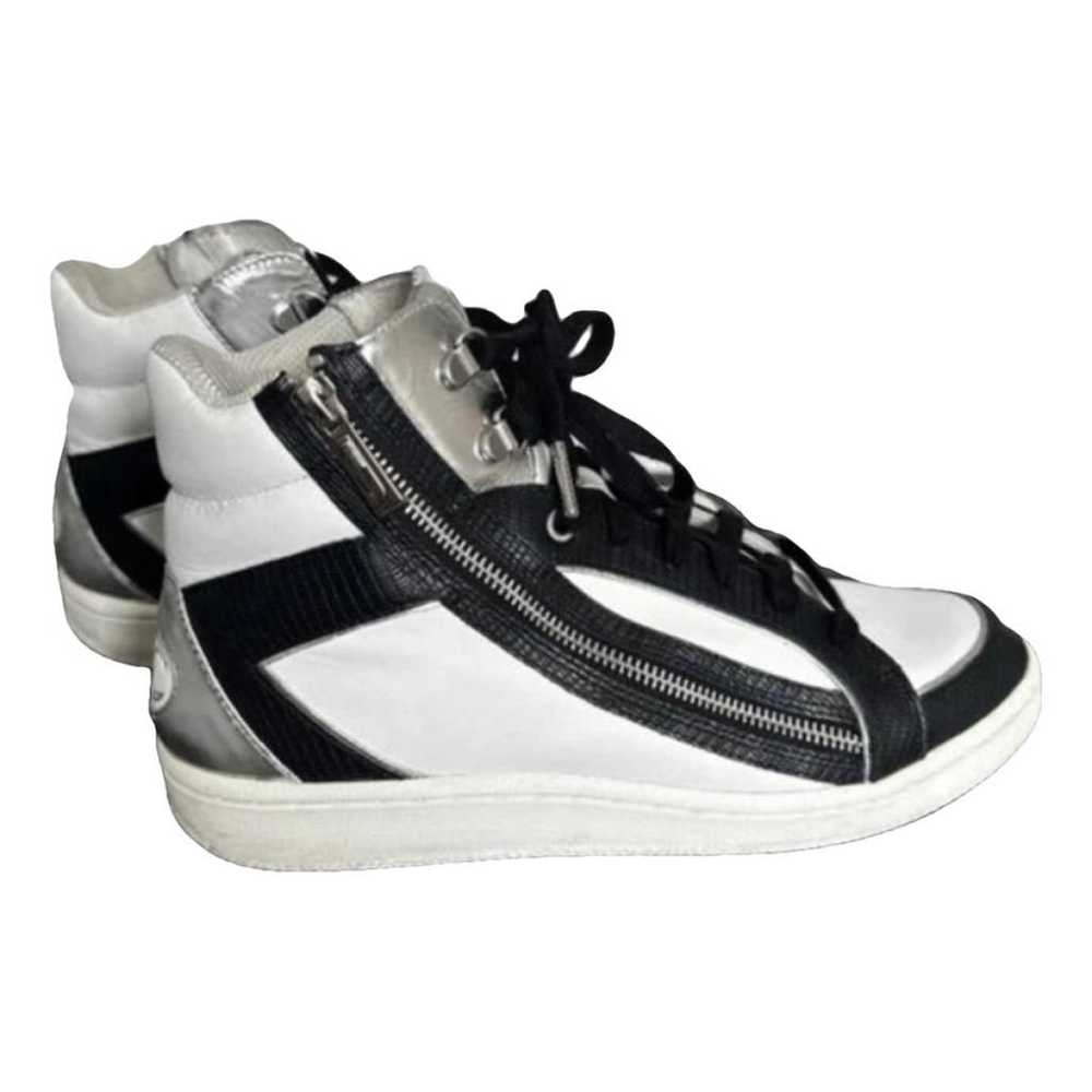 Just Cavalli Leather high trainers - image 1