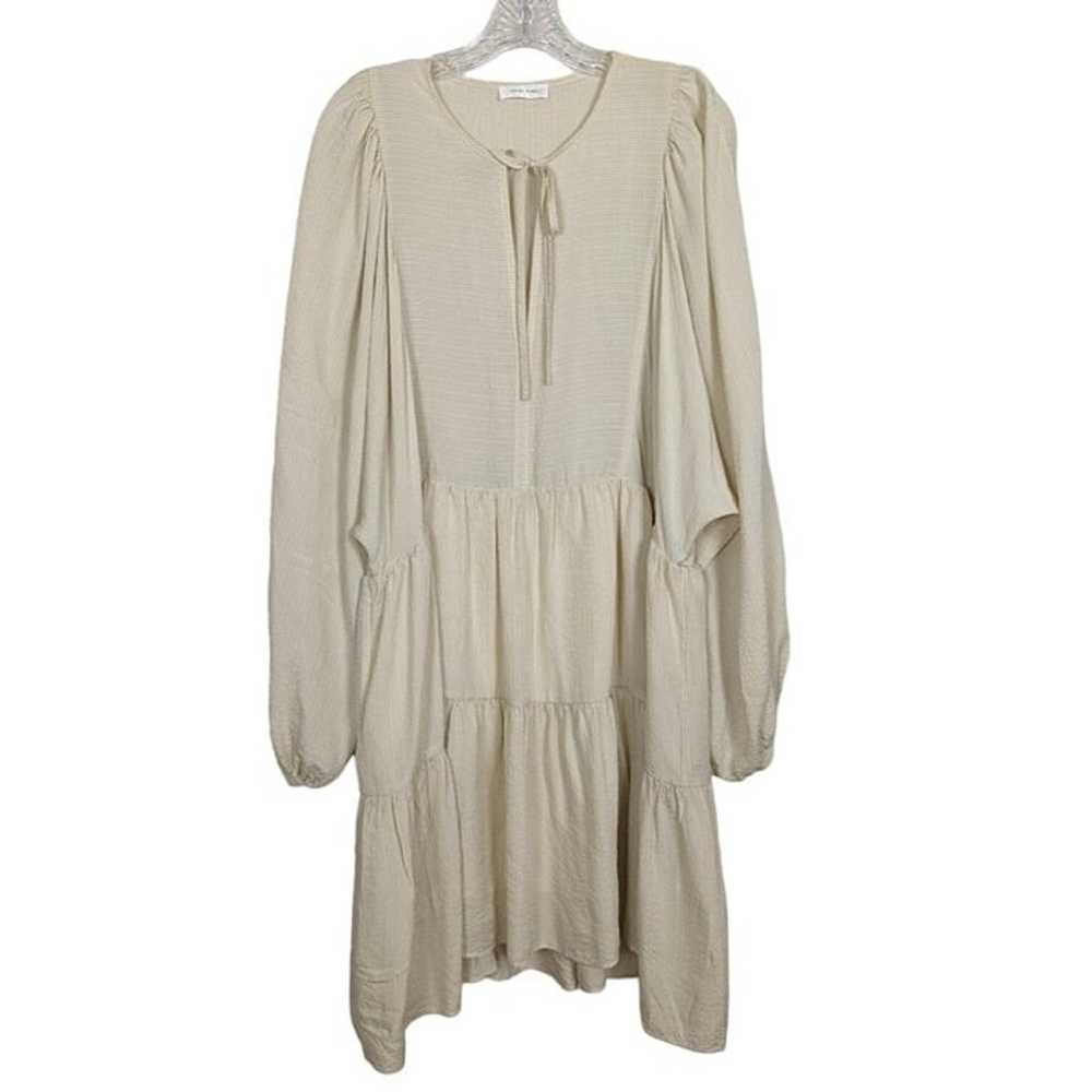 ANNIE BING dress Size L 8 cream black Madison Tie… - image 10