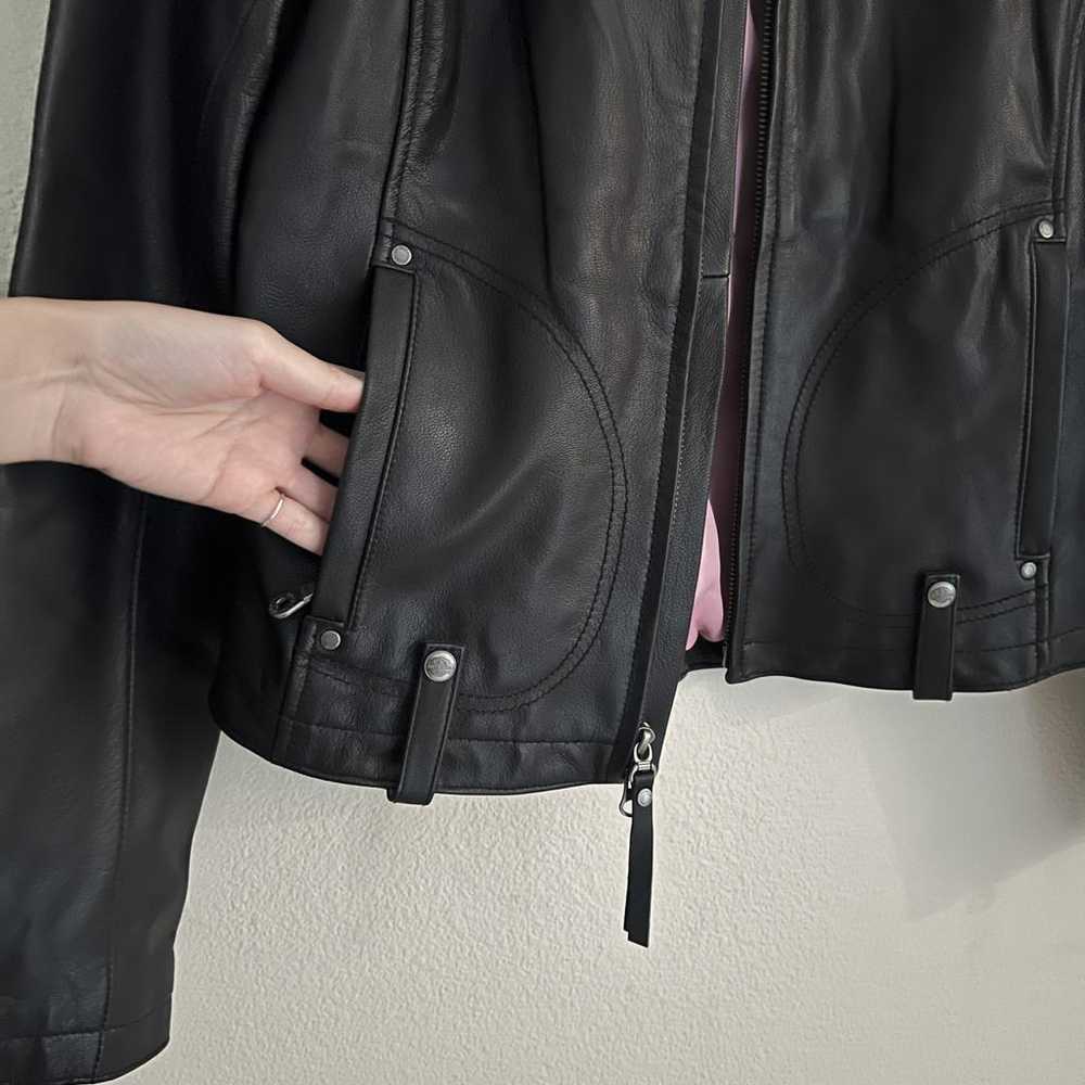 Harley Davidson Leather biker jacket - image 4