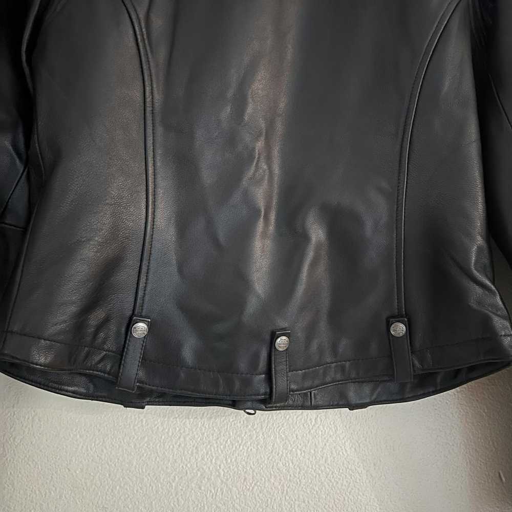 Harley Davidson Leather biker jacket - image 6